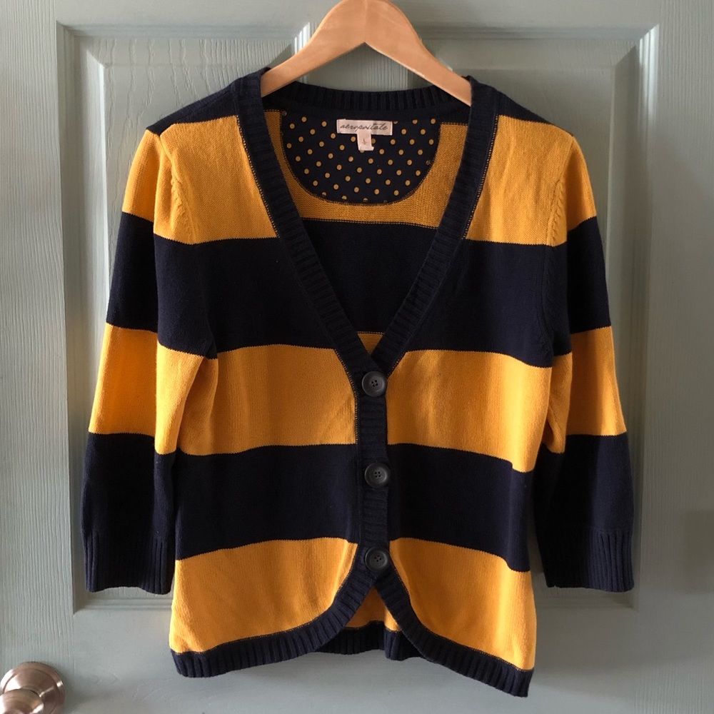 Rugby striped cardigan